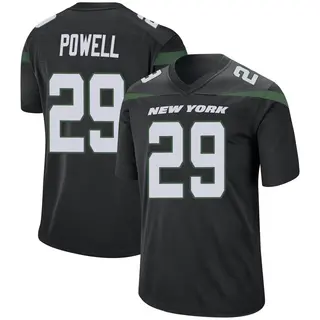 New York Jets Men's Bilal Powell Game Stealth Jersey - Black