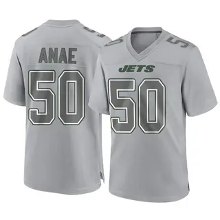 New York Jets Men's Bradlee Anae Game Atmosphere Fashion Jersey - Gray