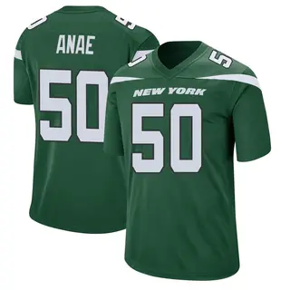 New York Jets Men's Bradlee Anae Game Gotham Jersey - Green