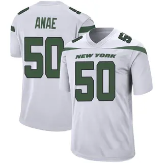 New York Jets Men's Bradlee Anae Game Spotlight Jersey - White