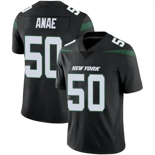 New York Jets Men's Bradlee Anae Limited Stealth Vapor Jersey - Black