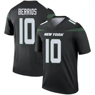 New York Jets Men's Braxton Berrios Legend Stealth Color Rush Jersey - Black