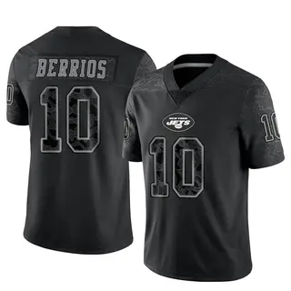 New York Jets Men's Braxton Berrios Limited Reflective Jersey - Black