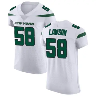 New York Jets Men's Carl Lawson Elite Spotlight Vapor Untouchable Jersey - White