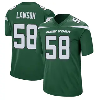New York Jets Men's Carl Lawson Game Gotham Jersey - Green