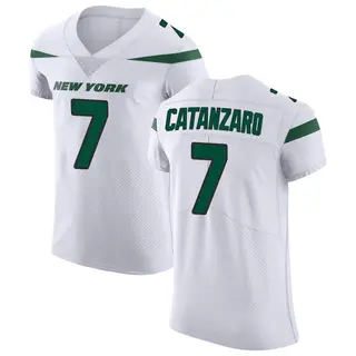 New York Jets Men's Chandler Catanzaro Elite Spotlight Vapor Untouchable Jersey - White