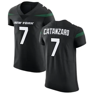 New York Jets Men's Chandler Catanzaro Elite Stealth Vapor Untouchable Jersey - Black