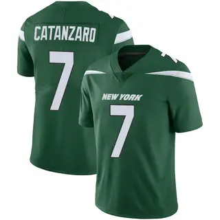 New York Jets Men's Chandler Catanzaro Limited Gotham Vapor Jersey - Green