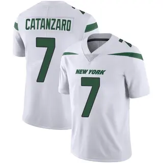 New York Jets Men's Chandler Catanzaro Limited Spotlight Vapor Jersey - White