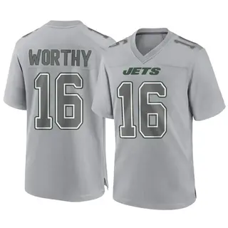New York Jets Men's Chandler Worthy Game Atmosphere Fashion Jersey - Gray