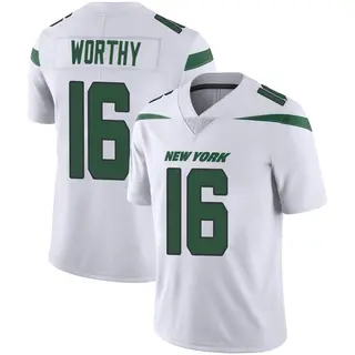 New York Jets Men's Chandler Worthy Limited Spotlight Vapor Jersey - White