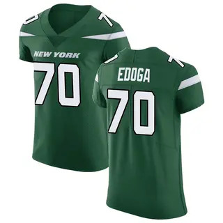 New York Jets Men's Chuma Edoga Elite Gotham Vapor Untouchable Jersey - Green