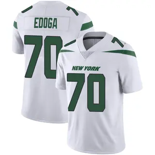 New York Jets Men's Chuma Edoga Limited Spotlight Vapor Jersey - White