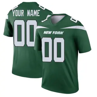 New York Jets Men's Custom Legend Gotham Player Jersey - Green