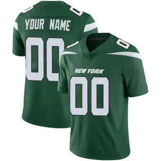 New York Jets Men's Custom Limited Gotham Vapor Jersey - Green