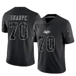 New York Jets Men's David Sharpe Limited Reflective Jersey - Black