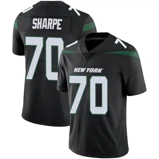 New York Jets Men's David Sharpe Limited Stealth Vapor Jersey - Black