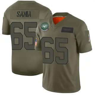 New York Jets Men's Dru Samia Limited 2019 Salute to Service Jersey - Camo
