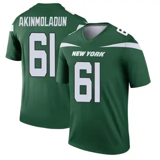 New York Jets Men's Freedom Akinmoladun Legend Gotham Player Jersey - Green