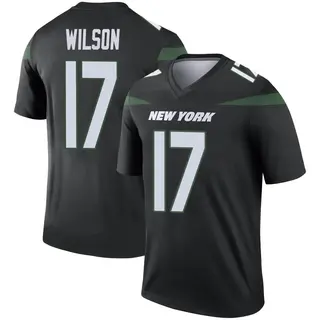 New York Jets Men's Garrett Wilson Legend Stealth Color Rush Jersey - Black