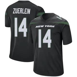 New York Jets Men's Greg Zuerlein Game Stealth Jersey - Black