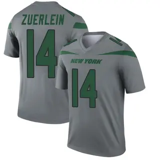 New York Jets Men's Greg Zuerlein Legend Inverted Jersey - Gray