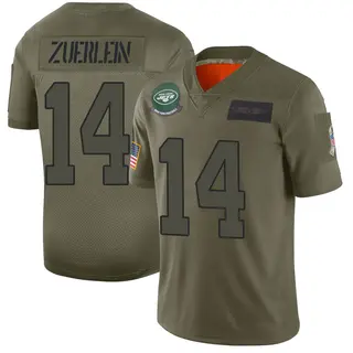 New York Jets Men's Greg Zuerlein Limited 2019 Salute to Service Jersey - Camo