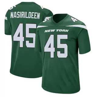New York Jets Men's Hamsah Nasirildeen Game Gotham Jersey - Green