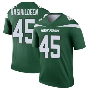 New York Jets Men's Hamsah Nasirildeen Legend Gotham Player Jersey - Green