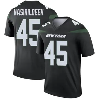 New York Jets Men's Hamsah Nasirildeen Legend Stealth Color Rush Jersey - Black