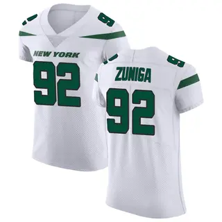 New York Jets Men's Jabari Zuniga Elite Spotlight Vapor Untouchable Jersey - White