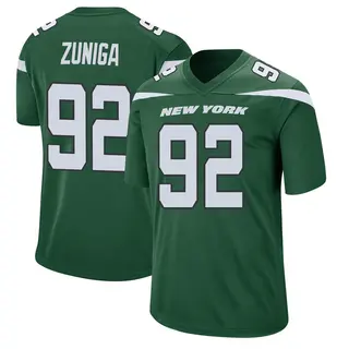 New York Jets Men's Jabari Zuniga Game Gotham Jersey - Green