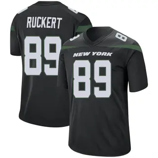 New York Jets Men's Jeremy Ruckert Game Stealth Jersey - Black