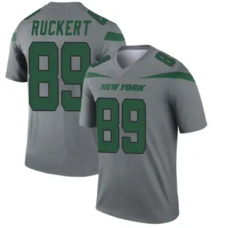 New York Jets Men's Jeremy Ruckert Legend Inverted Jersey - Gray