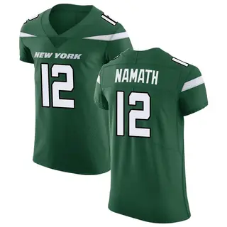 New York Jets Men's Joe Namath Elite Gotham Vapor Untouchable Jersey - Green