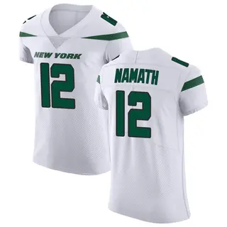 New York Jets Men's Joe Namath Elite Spotlight Vapor Untouchable Jersey - White