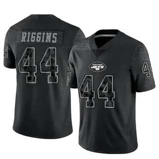 New York Jets Men's John Riggins Limited Reflective Jersey - Black