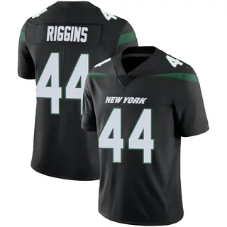 New York Jets Men's John Riggins Limited Stealth Vapor Jersey - Black