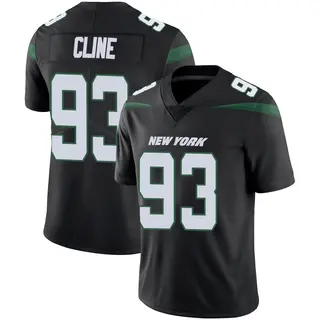 New York Jets Men's Kameron Cline Limited Stealth Vapor Jersey - Black