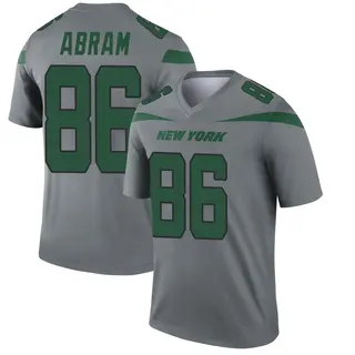 New York Jets Men's Keshunn Abram Legend Inverted Jersey - Gray