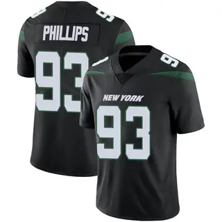 New York Jets Men's Kyle Phillips Limited Stealth Vapor Jersey - Black