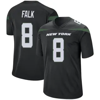 New York Jets Men's Luke Falk Game Stealth Jersey - Black