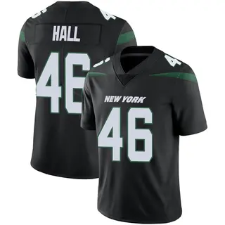 New York Jets Men's Maalik Hall Limited Stealth Vapor Jersey - Black