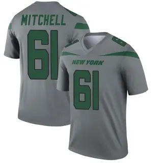 New York Jets Men's Max Mitchell Legend Inverted Jersey - Gray