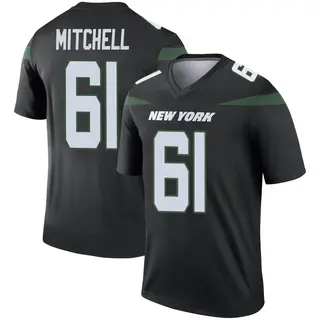 New York Jets Men's Max Mitchell Legend Stealth Color Rush Jersey - Black