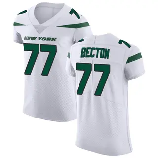 New York Jets Men's Mekhi Becton Elite Spotlight Vapor Untouchable Jersey - White