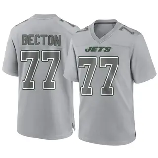 New York Jets Men's Mekhi Becton Game Atmosphere Fashion Jersey - Gray