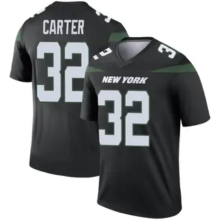 New York Jets Men's Michael Carter Legend Stealth Color Rush Jersey - Black