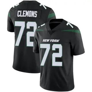 New York Jets Men's Micheal Clemons Limited Stealth Vapor Jersey - Black