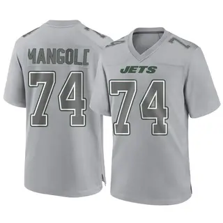 New York Jets Men's Nick Mangold Game Atmosphere Fashion Jersey - Gray